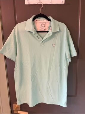 Men's AllRugged Light Mint Polo Shirt with Subtle Crest